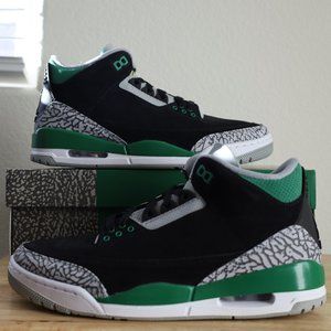 Nike Air Jordan 3 Retro 'Pine Green' Size 9 Style CT8532-030